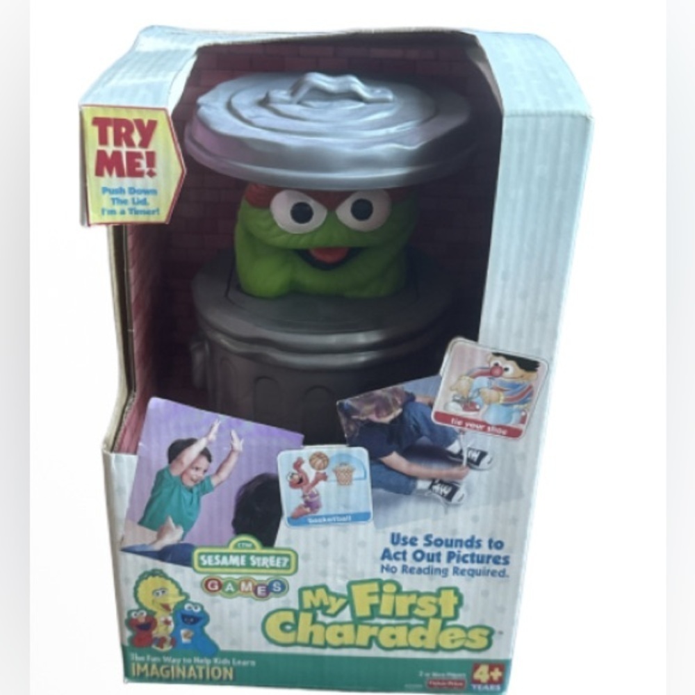 Sesame Street Oscar the Grouch my  first charades vintage 1999